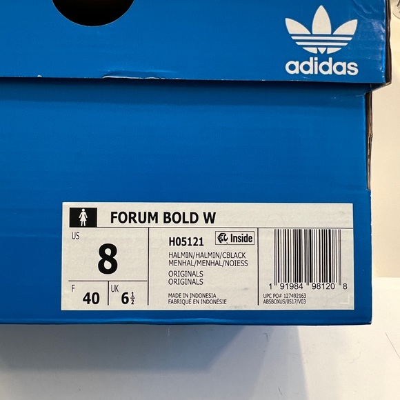 Adidas Forum Bold Low Mint Green Sayin sz 8 - Picture 3 of 6